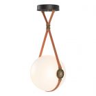 Hubbardton Forge Derby Large LED Pendant in Black, Opal Glass (GG) 131042-1003