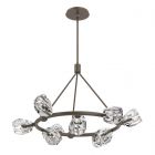 Hubbardton Forge Gatsby 9-Light Ring Pendant in Bronze