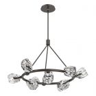 Hubbardton Forge Gatsby 9-Light Ring Pendant in Oil Rubbed Bronze