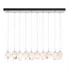 Hubbardton Forge Chrysalis 10-Light Small Crystal Pendant in White, White Crystal (WP)