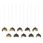 Hubbardton Forge Brooklyn 10-Light Double Shade Pendant in Oil Rubbed Bronze, Opal Glass (GG) 131205-1071