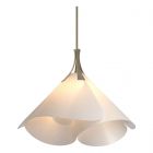 Hubbardton Forge Mobius Large Pendant in Soft Gold, Spun Frost (SH)
