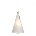 Hubbardton Forge Mobius Tall Pendant in Sterling, Spun Frost (SH)