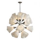 Hubbardton Forge Mobius 16-Light Orb Pendant in Sterling, Spun Frost (SH)