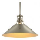Hubbardton Forge Henry Medium Steel Shade Pendant in Soft Gold 134550-1060