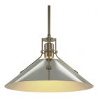 Hubbardton Forge Henry Medium Steel Shade Pendant in Soft Gold 134550-1061