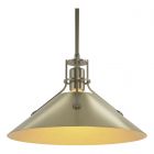 Hubbardton Forge Henry Medium Steel Shade Pendant in Soft Gold 134550-1062