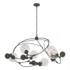 Hubbardton Forge Sprig Circular Pendant in Dark Smoke
