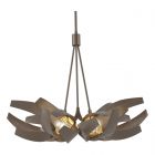Hubbardton Forge Corona Brass Accent Pendant in Bronze