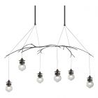 Hubbardton Forge Kiwi Pendant in Natural Iron, Clear Glass (ZM) 136560-1066