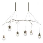 Hubbardton Forge Kiwi Pendant in Soft Gold, Clear Glass (ZM) 136560-1068