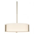 Hubbardton Forge Impressions Pendant in Soft Gold, Opal Glass (GG)