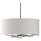 Hubbardton Forge Brindille Drum Shade Pendant in Natural Iron 137665-1258