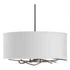 Hubbardton Forge Brindille Drum Shade Pendant in Natural Iron 137665-1259