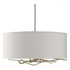 Hubbardton Forge Brindille Drum Shade Pendant in Soft Gold 137665-1264