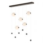Hubbardton Forge Abacus 5-Light LED Pendant in Oil Rubbed Bronze 139050-1020