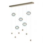 Hubbardton Forge Abacus 5-Light LED Pendant in Soft Gold 139050-1017