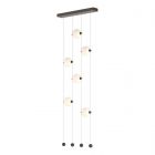 Hubbardton Forge Abacus 6-Light Ceiling-to-Floor LED Pendant in Bronze 139055-1002