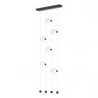 Hubbardton Forge Abacus 6-Light Ceiling-to-Floor LED Pendant in Black 139055-1008