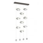 Hubbardton Forge Gatsby 9-Light LED Pendant in Dark Smoke