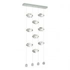 Hubbardton Forge Gatsby 9-Light LED Pendant in Vintage Platinum