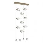 Hubbardton Forge Gatsby 9-Light LED Pendant in Soft Gold