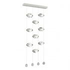 Hubbardton Forge Gatsby 9-Light LED Pendant in Sterling