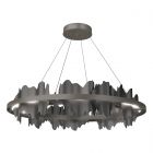 Hubbardton Forge Hildene Circular LED Pendant in Dark Smoke 139653-1022