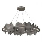 Hubbardton Forge Hildene Circular LED Pendant in Dark Smoke 139653-1023