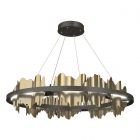 Hubbardton Forge Hildene Circular LED Pendant in Dark Smoke 139653-1127