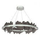 Hubbardton Forge Hildene Circular LED Pendant in Vintage Platinum 139653-1065