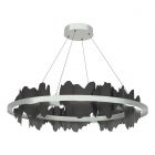 Hubbardton Forge Hildene Circular LED Pendant in Vintage Platinum 139653-1067