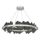 Hubbardton Forge Hildene Circular LED Pendant in Vintage Platinum 139653-1068