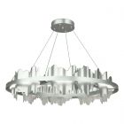 Hubbardton Forge Hildene Circular LED Pendant in Vintage Platinum 139653-1070