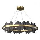 Hubbardton Forge Hildene Circular LED Pendant in Modern Brass 139653-1120
