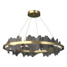 Hubbardton Forge Hildene Circular LED Pendant in Modern Brass 139653-1121