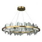 Hubbardton Forge Hildene Circular LED Pendant in Modern Brass 139653-1122