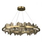 Hubbardton Forge Hildene Circular LED Pendant in Modern Brass 139653-1123