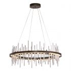 Hubbardton Forge Cityscape Circular LED Pendant in Oil Rubbed Bronze 139910-1053