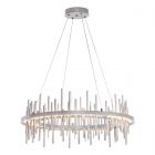 Hubbardton Forge Cityscape Circular LED Pendant in Vintage Platinum 139910-1046