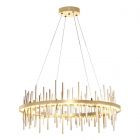 Hubbardton Forge Cityscape Circular LED Pendant in Sterling 139910-1064