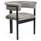 Interlude Home Darcy Dining Chair in Black/ Pewter