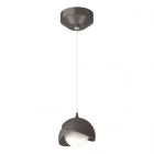 Hubbardton Forge Brooklyn Double Shade Low Voltage Mini Pendant in Oil Rubbed Bronze 161183-1028
