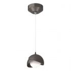 Hubbardton Forge Brooklyn Double Shade Low Voltage Mini Pendant in Oil Rubbed Bronze 161183-1030