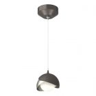 Hubbardton Forge Brooklyn Double Shade Low Voltage Mini Pendant in Oil Rubbed Bronze 161183-1034