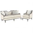 A.R.T. Furniture Intrigue Harper Onyx Sofa Set in Vintage Black