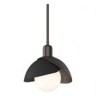 Hubbardton Forge Brooklyn Double Shade Mini Pendant in Oil Rubbed Bronze 181183-1047