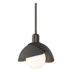 Hubbardton Forge Brooklyn Double Shade Mini Pendant in Oil Rubbed Bronze 181183-1049