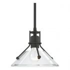 Hubbardton Forge Henry Mini Pendant in Natural Iron, Clear Glass (ZM)