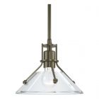 Hubbardton Forge Henry Mini Pendant in Soft Gold, Clear Glass (ZM)
